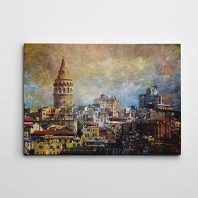 Dekolata Galata Kulesi 140x200 cm Kanvas Tablo