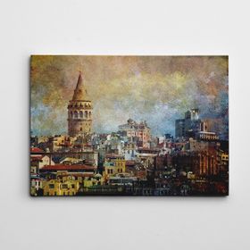 Dekolata Galata Kulesi 30x40 cm Kanvas Tablo