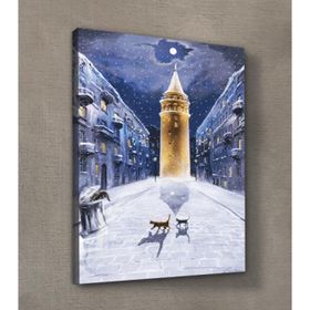 Dekolata Galata Kulesi 50x70 cm Kanvas Tablo