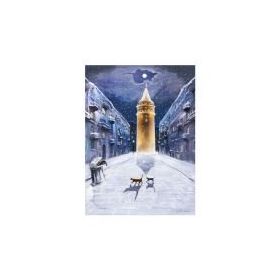 Dekolata Galata Kulesi 50x70 cm Kanvas Tablo