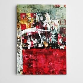 Dekolata Galata Kulesi Soyut 40x60 cm Kanvas Tablo