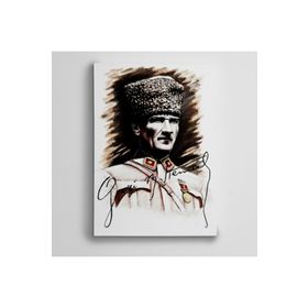 Dekolata Gazi Mustafa Kemal Atatürk 40x60 cm Kanvas Tablo