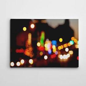 Dekolata Gece Soyut 50x70 cm Kanvas Tablo