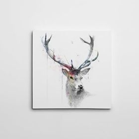 Dekolata Geyik Kare 50x50 cm Kanvas Tablo