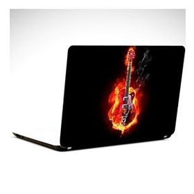Dekolata Gitar Ateş 29x24 cm Laptop Sticker