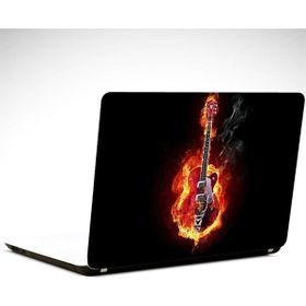 Dekolata Gitar Ateş 35x26 cm Laptop Sticker