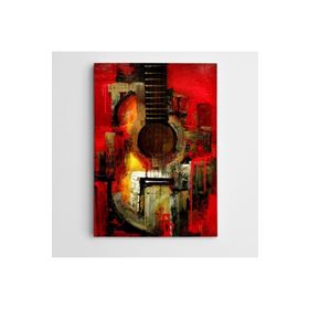 Dekolata Gitar Modern Sanat 35x50 cm Kanvas Tablo