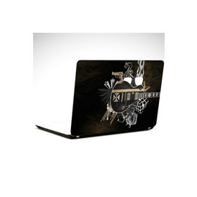 Dekolata Gitar Siyah 35x26 cm Laptop Sticker