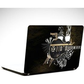 Dekolata Gitar Siyah 38x27 cm Laptop Sticker