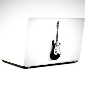 Dekolata Gitar Siyah Beyaz 38x27 cm Laptop Sticker