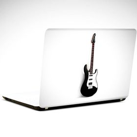Dekolata Gitar Siyah Beyaz 40.5x27 cm Laptop Sticker