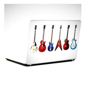 Dekolata Gitarlar 25x19 cm Laptop Sticker