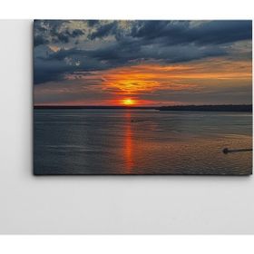 Dekolata Gün Batımı 70x100 cm Kanvas Tablo