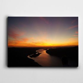 Dekolata Gün Batımı Doğa Manzara 100x140 cm Kanvas Tablo