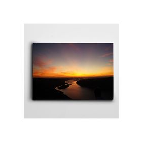 Dekolata Gün Batımı Doğa Manzara 50x70 cm Kanvas Tablo
