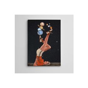 Dekolata Güneş Sistemi İle Spor Mini 60x85 cm Kanvas Tablo