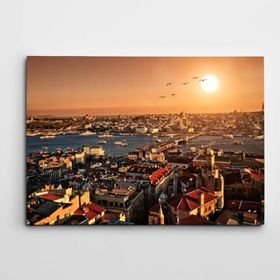 Dekolata Haliç Gün Batımı 140x200 cm Kanvas Tablo