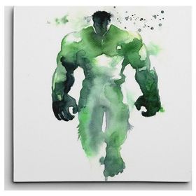 Dekolata Hulk Kare 50x50 cm Kanvas Tablo