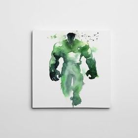 Dekolata Hulk Kare 50x50 cm Kanvas Tablo