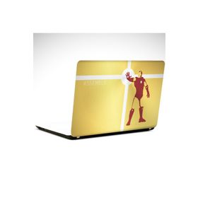 Dekolata Iron Man Altın 29x24 cm Laptop Sticker
