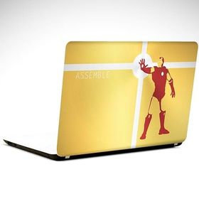 Dekolata Iron Man Altın 35x26 cm Laptop Sticker