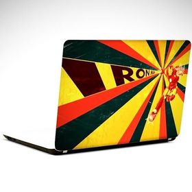 Dekolata İron Man Retro 37x26 cm Laptop Sticker