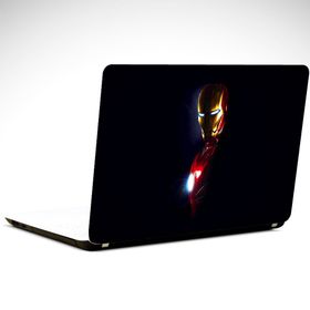 Dekolata İron Man Siyah 29x24 cm Laptop Sticker