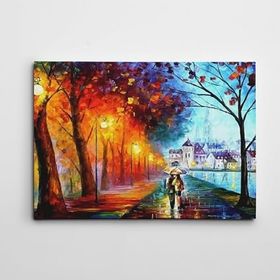 Dekolata Işıklı Yol 40x60 cm Kanvas Tablo