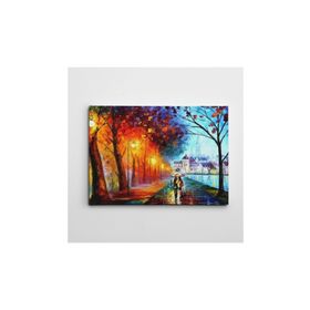 Dekolata Işıklı Yol 70x100 cm Kanvas Tablo