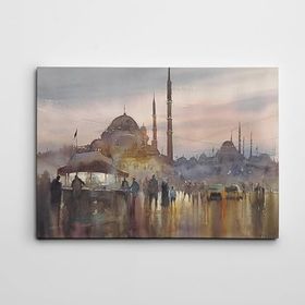 Dekolata İstanbul Alacakaranlık 40x60 cm Kanvas Tablo