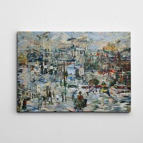 Dekolata İstanbul Boğaziçi 100x140 cm Kanvas Tablo
