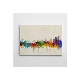 Dekolata İstanbul Renkli 60x85 cm Kanvas Tablo