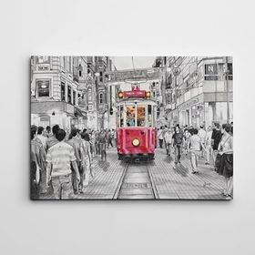 Dekolata İstikal Caddesi 20x30 cm Kanvas Tablo