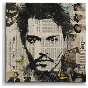 Dekolata Johhny Deep Kare 50x50 cm Kanvas Tablo