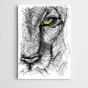 Dekolata Kaplan Modern Sanat 40x60 cm Kanvas Tablo
