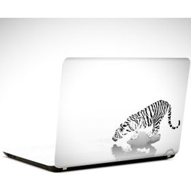 Dekolata Kaplan Siyah Beyaz 34x24 cm Laptop Sticker