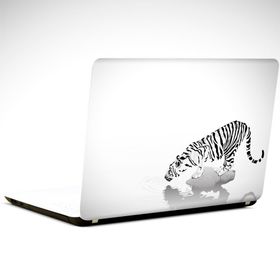 Dekolata Kaplan Siyah Beyaz 37x26 cm Laptop Sticker