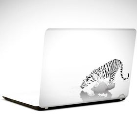 Dekolata Kaplan Siyah Beyaz 38x27 cm Laptop Sticker