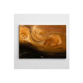 Dekolata Karamel Soyut Modern Sanat 85x120 cm Kanvas Tablo