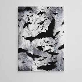 Dekolata Kargalar 40x60 cm Kanvas Tablo