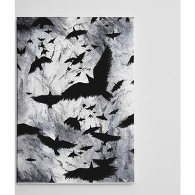Dekolata Kargalar 70x100 cm Kanvas Tablo