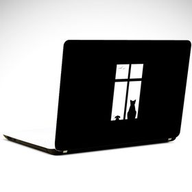 Dekolata Kedi ve Fare 25x19 cm Laptop Sticker