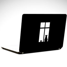 Dekolata Kedi ve Fare 35x26 cm Laptop Sticker
