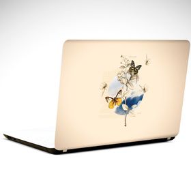 Dekolata Kelebek Vintage 39x27 cm Laptop Sticker
