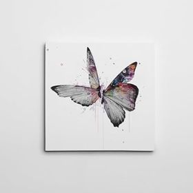Dekolata Kelebekler Kare 50x50 cm Kanvas Tablo