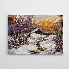 Dekolata Kış 2 70x100 cm Kanvas Tablo
