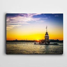 Dekolata Kız Kulesi 70x100 cm Kanvas Tablo