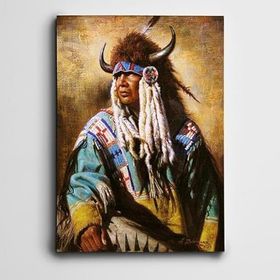 Dekolata Kızılderili 2 Mini 25x35 cm Kanvas Tablo