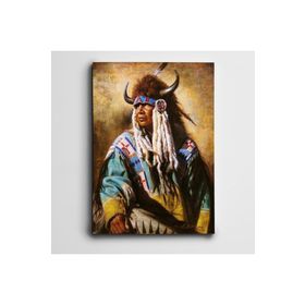 Dekolata Kızılderili 2 Mini 60x85 cm Kanvas Tablo