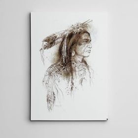 Dekolata Kızılderili Mini 70x100 cm Kanvas Tablo
